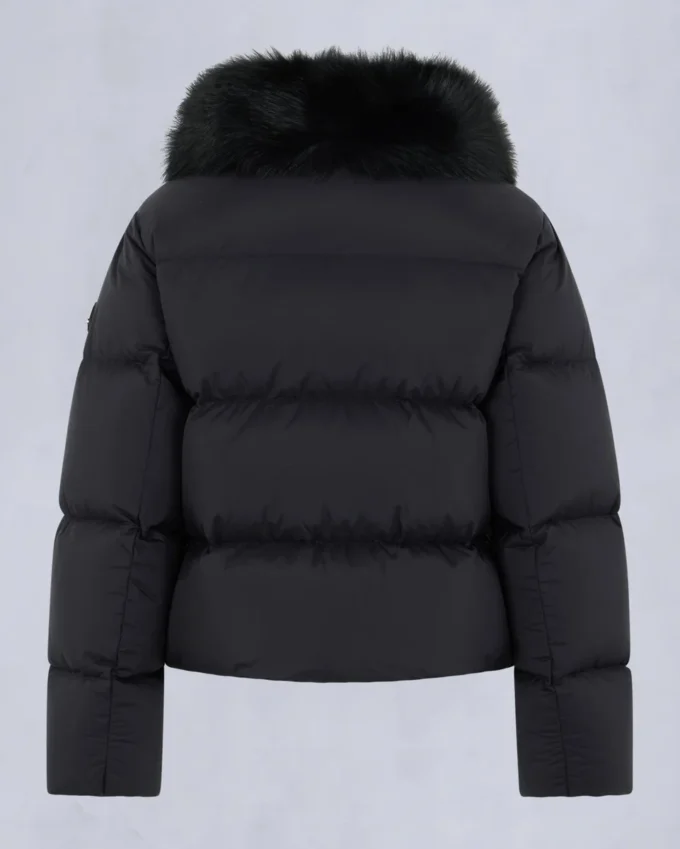 Belle Dune Kurze Daunenjacke mit Lammfellbesatz Belle Dune Kurze Daunenjacke mit Lammfellbesatz