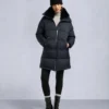 Belle Dune Long Shearling Trim Puffer Belle Dune Long Shearling Trim Puffer
