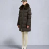 Belle Dune Long Shearling Trim Puffer Belle Dune Long Shearling Trim Puffer