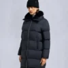 Belle Dune Long Shearling Trim Puffer Belle Dune Long Shearling Trim Puffer
