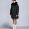 Belle Dune Long Shearling Trim Puffer Belle Dune Long Shearling Trim Puffer