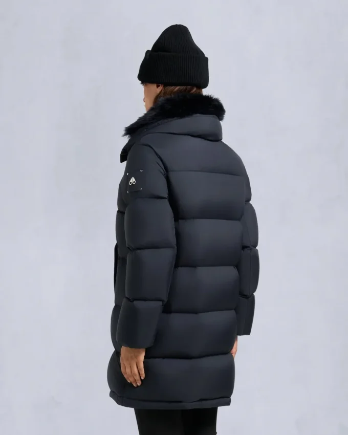 Belle Dune Long Shearling Trim Puffer Belle Dune Long Shearling Trim Puffer
