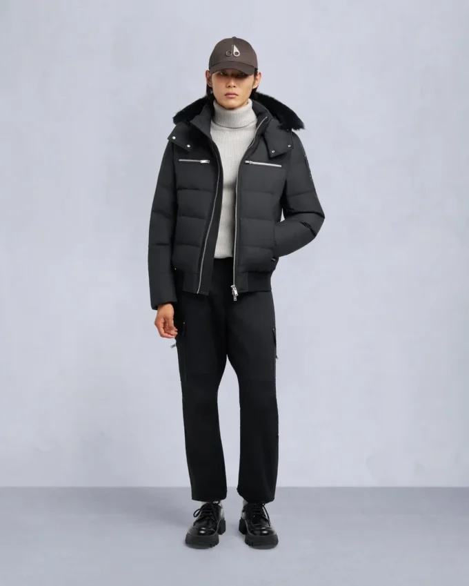 Bomberjacke mit Cloud-Shearling-Besatz Bomberjacke mit Cloud-Shearling-Besatz