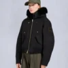Bomberjacke mit Gold Series Logan-Lammfellbesatz Bomberjacke mit Gold Series Logan-Lammfellbesatz