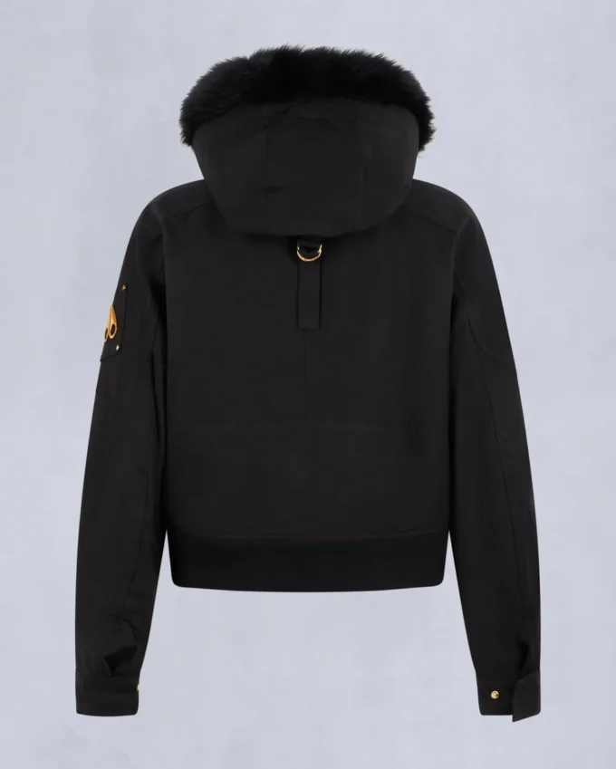 Bomberjacke mit Gold Series Logan-Lammfellbesatz Bomberjacke mit Gold Series Logan-Lammfellbesatz
