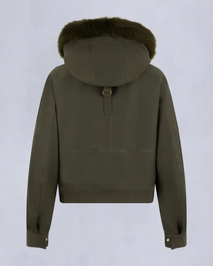 Bomberjacke mit Gold Series Logan-Lammfellbesatz Bomberjacke mit Gold Series Logan-Lammfellbesatz