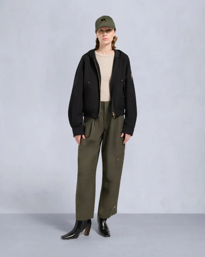 Bomberjacke mit Gold Series Logan-Lammfellbesatz Bomberjacke mit Gold Series Logan-Lammfellbesatz