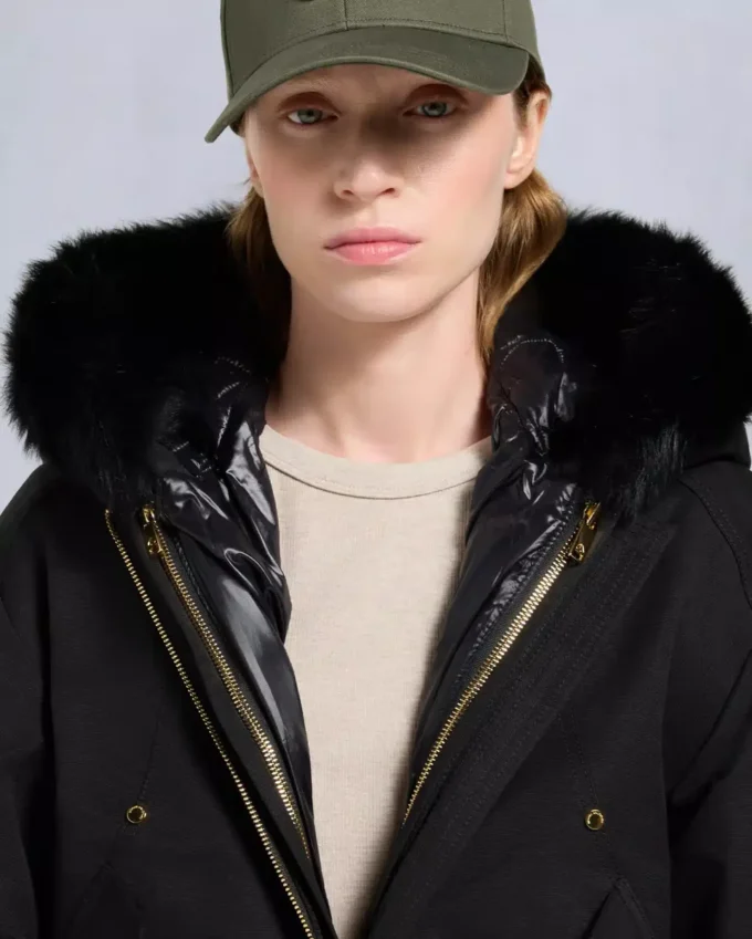 Bomberjacke mit Gold Series Logan-Lammfellbesatz Bomberjacke mit Gold Series Logan-Lammfellbesatz