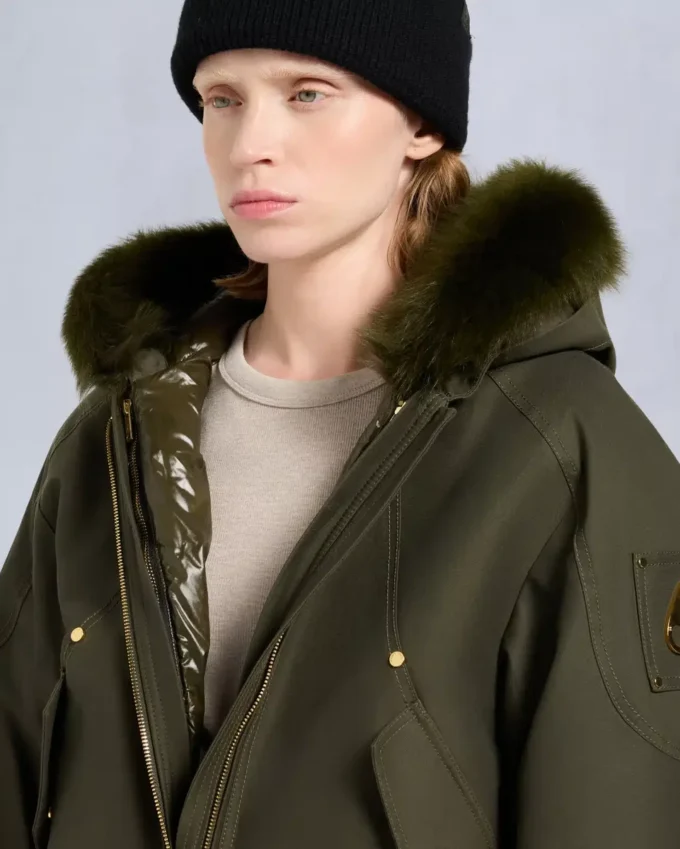 Bomberjacke mit Gold Series Logan-Lammfellbesatz Bomberjacke mit Gold Series Logan-Lammfellbesatz