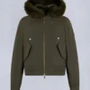 Bomberjacke mit Gold Series Logan-Lammfellbesatz Bomberjacke mit Gold Series Logan-Lammfellbesatz