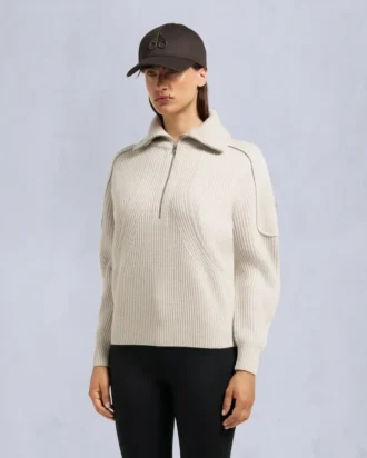 Corina Sweatshirt mit Viertelreißverschluss