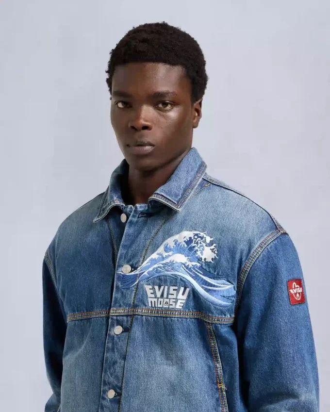 Evisu X Moose Denim Jacke Evisu X Moose Denim Jacke