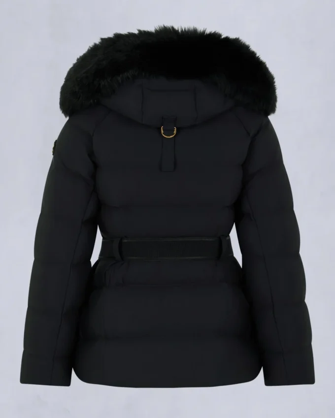 Gold Series Nyluxe Cambria Shearling Trim Jacke