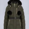 Gold Series Nyluxe Cambria Shearling Trim Jacke