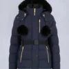 Gold Series Nyluxe Cambria Shearling Trim Jacke