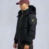 Gold Series Nyluxe Stagg Shearling Trim Bomber Gold Series Nyluxe Stagg Shearling Trim Bomber