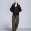 Gold Series Original Sainte Flavie Bomberjacke mit Lammfellbesatz