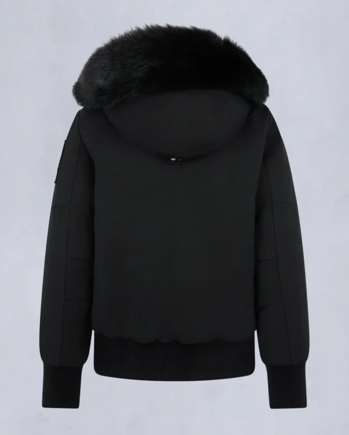 Gold Series Original Sainte Flavie Bomberjacke mit Lammfellbesatz