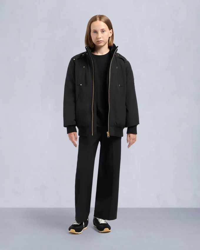 Kinder-Bomberjacke Unisex Original Gold Series mit Lammfellbesatz Kinder-Bomberjacke Unisex Original Gold Series mit Lammfellbesatz