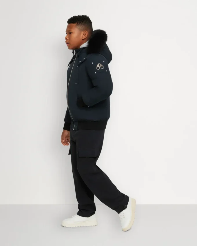 Kinder Unisex Original Bomberjacke mit Lammfellbesatz Kinder Unisex Original Bomberjacke mit Lammfellbesatz