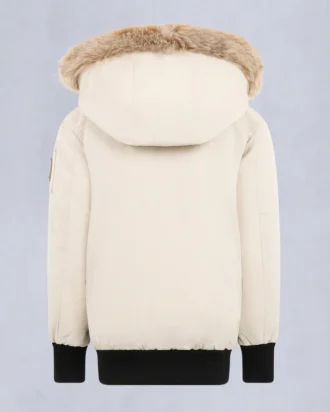 Kinder Unisex Original Bomberjacke mit Lammfellbesatz
