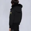 Kinder Unisex Original Bomberjacke mit Lammfellbesatz