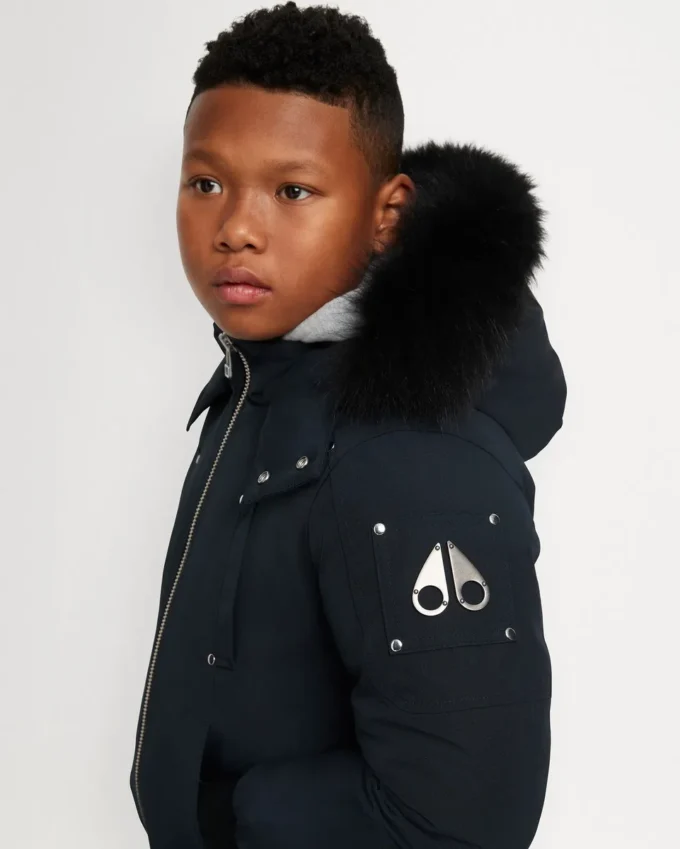 Kinder Unisex Original Bomberjacke mit Lammfellbesatz Kinder Unisex Original Bomberjacke mit Lammfellbesatz