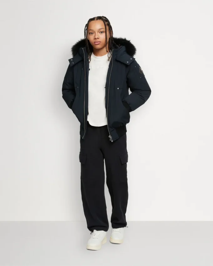 Kinder Unisex Original Bomberjacke mit Lammfellbesatz Kinder Unisex Original Bomberjacke mit Lammfellbesatz