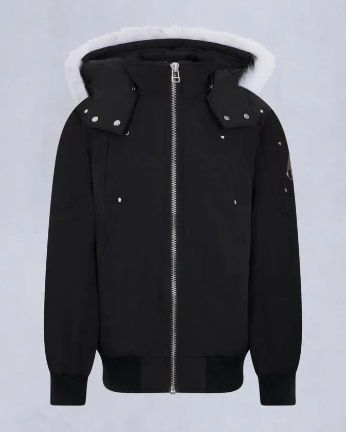 Kinder Unisex Original Bomberjacke mit Lammfellbesatz