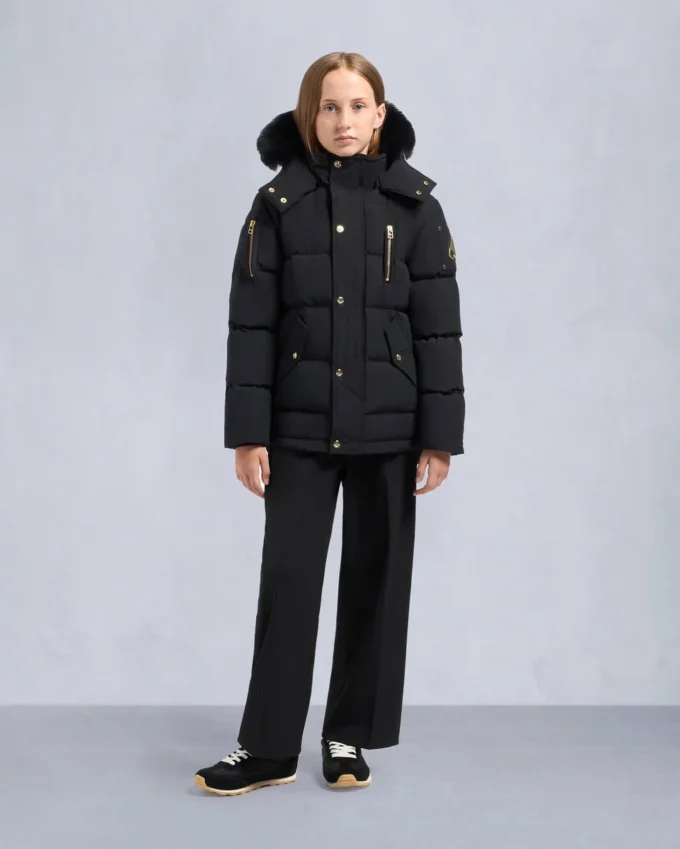 Kinder Unisex Original Gold Series Shearling Trim 3Q Jacke Kinder Unisex Original Gold Series Shearling Trim 3Q Jacke