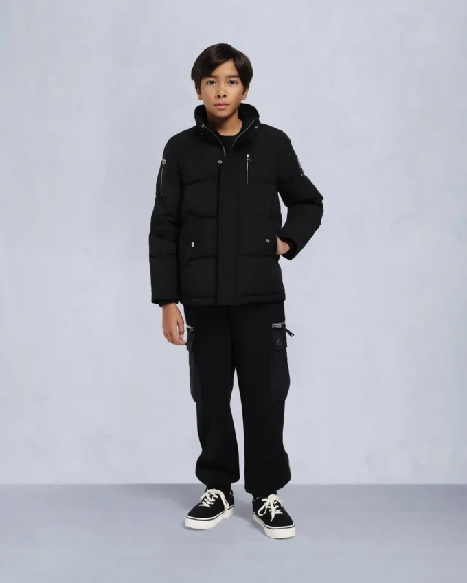 Kinder Unisex Original Shearling Trim 3Q Jacke Kinder Unisex Original Shearling Trim 3Q Jacke