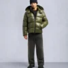 Kings Pufferjacke mit Lammfellbesatz