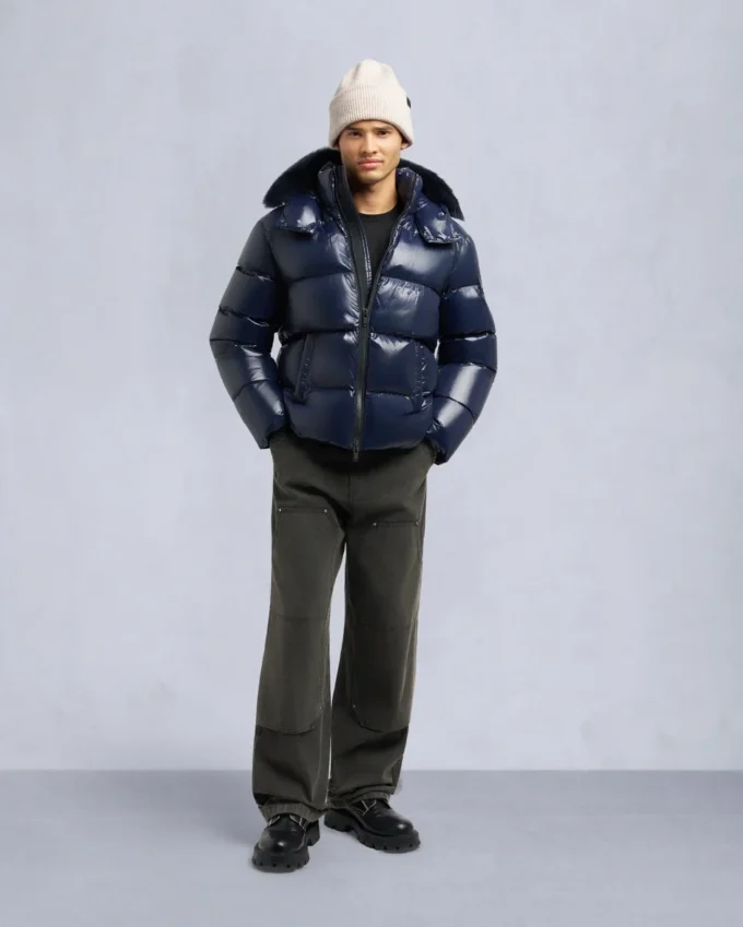 Kings Pufferjacke mit Lammfellbesatz Kings Pufferjacke mit Lammfellbesatz