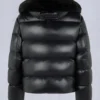 Kings Pufferjacke mit Lammfellbesatz