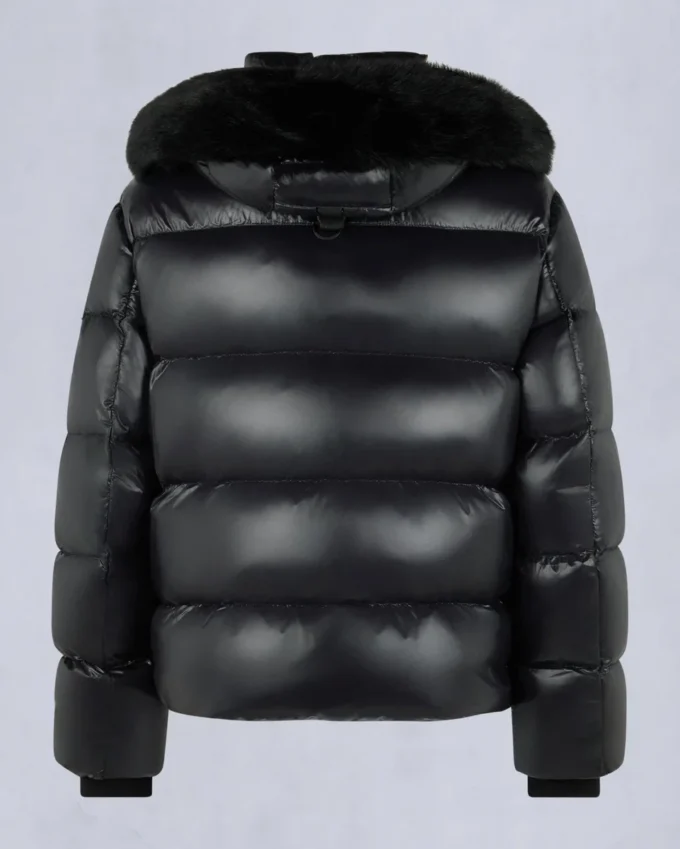 Kings Pufferjacke mit Lammfellbesatz