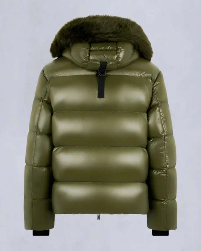 Kings Pufferjacke mit Lammfellbesatz