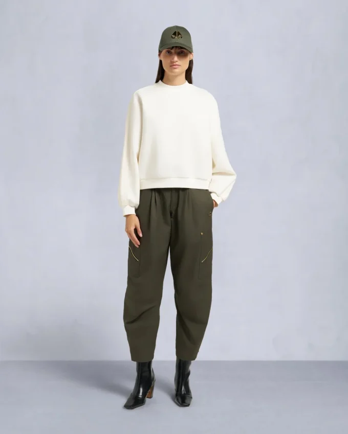 Mix Media Sweatshirt mit Rundhalsausschnitt Mix Media Sweatshirt mit Rundhalsausschnitt