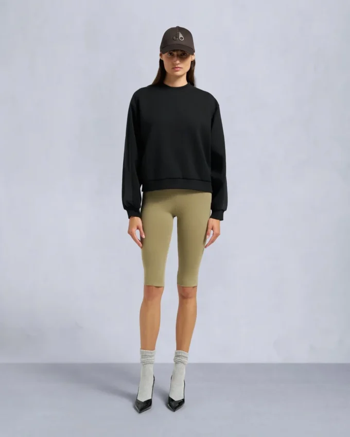 Mix Media Sweatshirt mit Rundhalsausschnitt Mix Media Sweatshirt mit Rundhalsausschnitt