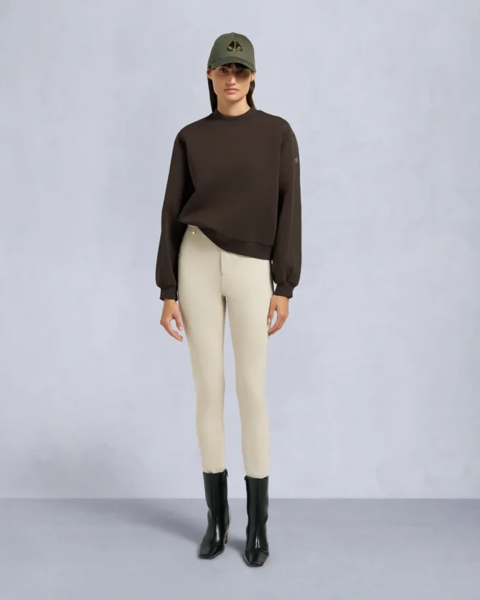 Mix Media Sweatshirt mit Rundhalsausschnitt Mix Media Sweatshirt mit Rundhalsausschnitt
