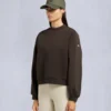 Mix Media Sweatshirt mit Rundhalsausschnitt Mix Media Sweatshirt mit Rundhalsausschnitt