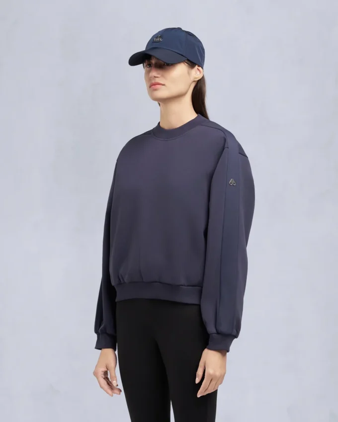 Mix Media Sweatshirt mit Rundhalsausschnitt Mix Media Sweatshirt mit Rundhalsausschnitt