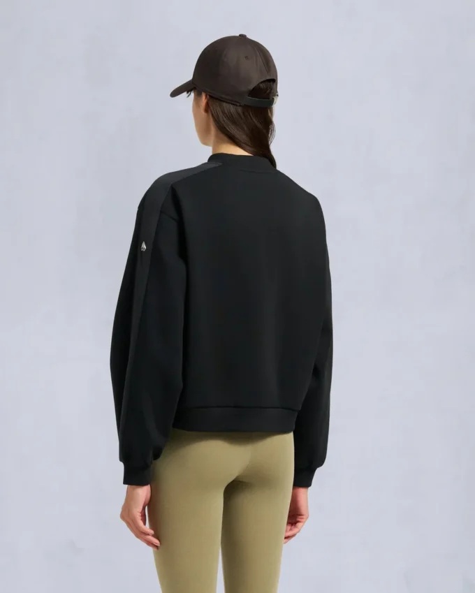 Mix Media Sweatshirt mit Rundhalsausschnitt Mix Media Sweatshirt mit Rundhalsausschnitt