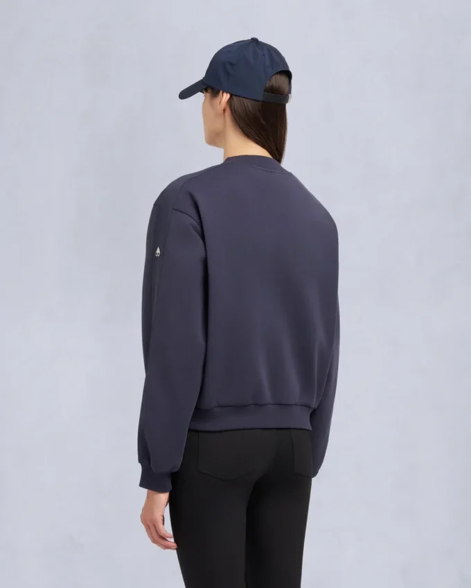 Mix Media Sweatshirt mit Rundhalsausschnitt Mix Media Sweatshirt mit Rundhalsausschnitt