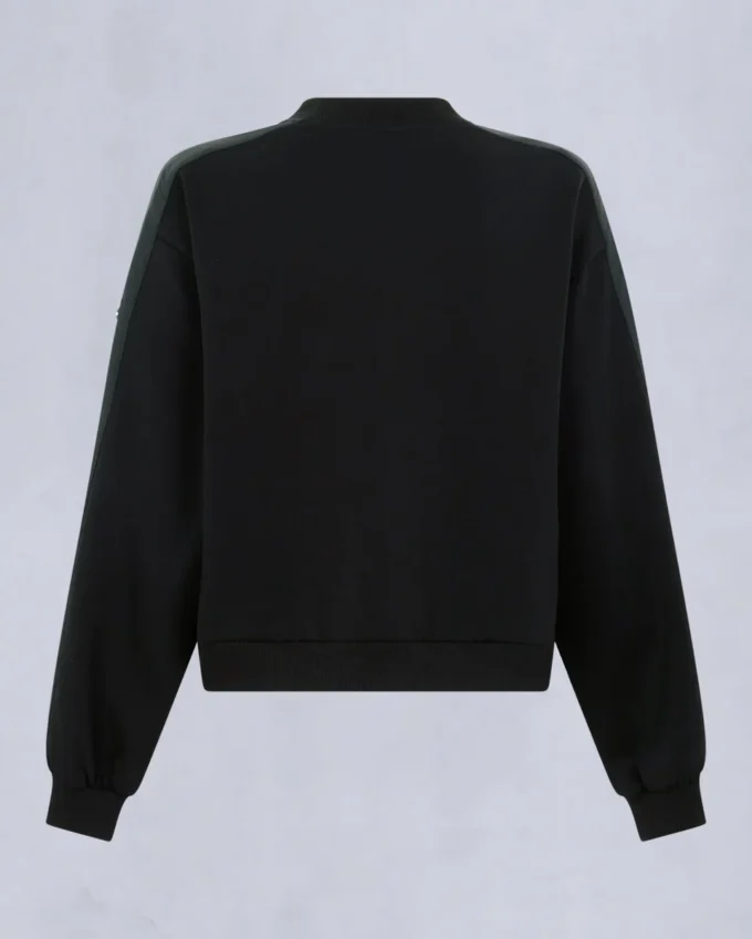 Mix Media Sweatshirt mit Rundhalsausschnitt Mix Media Sweatshirt mit Rundhalsausschnitt