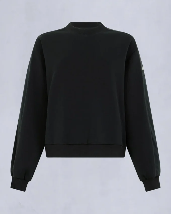 Mix Media Sweatshirt mit Rundhalsausschnitt Mix Media Sweatshirt mit Rundhalsausschnitt