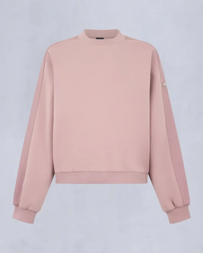 Mix Media Sweatshirt mit Rundhalsausschnitt Mix Media Sweatshirt mit Rundhalsausschnitt