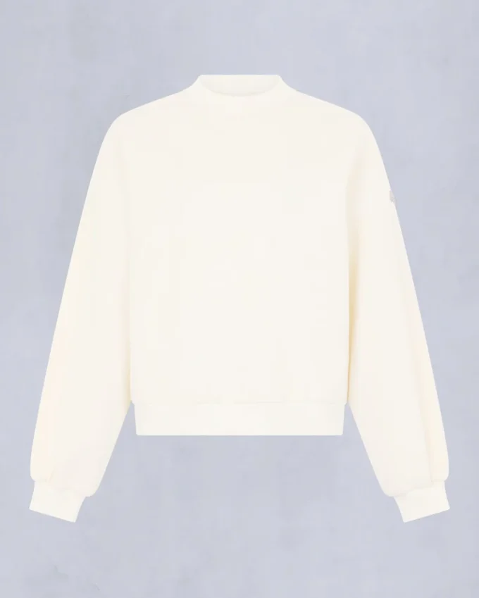 Mix Media Sweatshirt mit Rundhalsausschnitt Mix Media Sweatshirt mit Rundhalsausschnitt