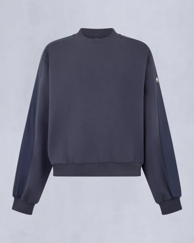 Mix Media Sweatshirt mit Rundhalsausschnitt Mix Media Sweatshirt mit Rundhalsausschnitt