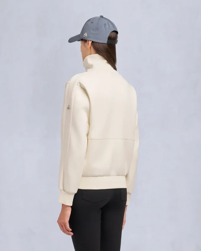 Mix Media Sweatshirt mit Viertelreißverschluss Mix Media Sweatshirt mit Viertelreißverschluss