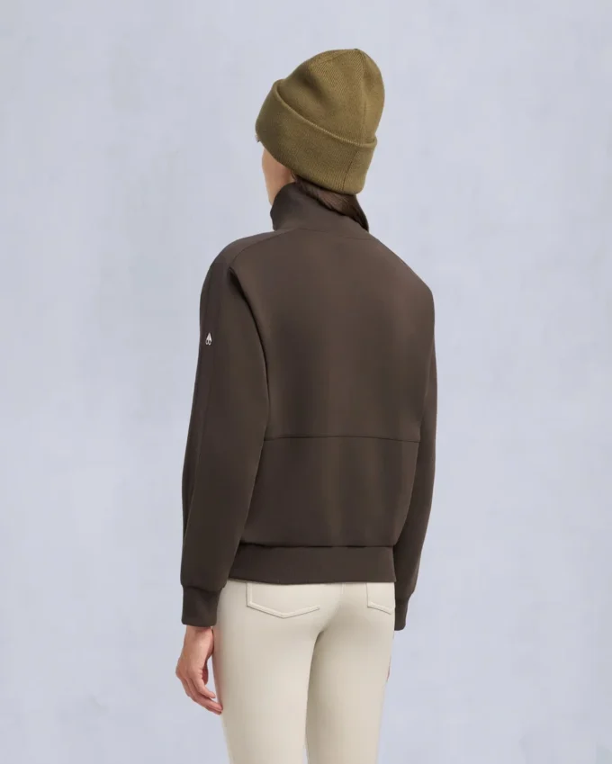 Mix Media Sweatshirt mit Viertelreißverschluss Mix Media Sweatshirt mit Viertelreißverschluss